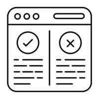 A perfect design icon of choose website vector