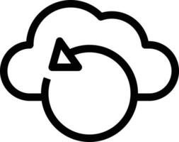 ilustración de vector de nube en un fondo. símbolos de calidad premium. iconos vectoriales para concepto y diseño gráfico.