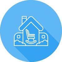 Retirement Home Vector Icon