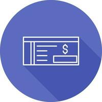 Bank Check Vector Icon