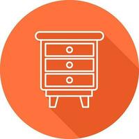Chest Of Drawers Vector Icon
