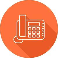 Land Line Phone Vector Icon