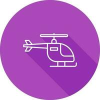 icono de vector de helicóptero