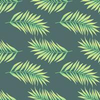 Abstract exotic plant seamless pattern. Tropical palm leaves pattern. Fern leaf wallpaper. Botanical texture. Floral background. vector