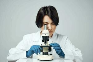 laboratory microscope science professionals research photo