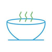 Hot soup Line icon vector