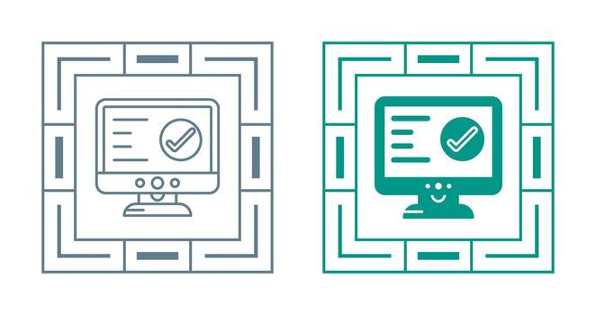 computadora vector icono conjunto