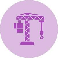 Crane Lifting Vector Icon