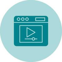 Video Player Vector Icon