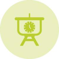 Time Manage Presentation Vector Icon