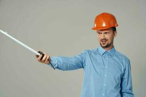 man engineer Professional Job isolated background photo