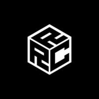 RCR letter logo design in illustration. Vector logo, calligraphy designs for logo, Poster, Invitation, etc.