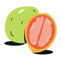 Customizable flat icon of cocos nucifera vector