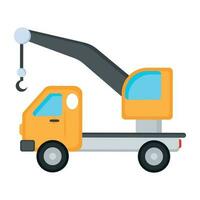 Trendy Crane Truck vector