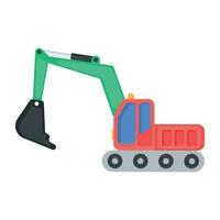 Trendy Excavator Concepts vector