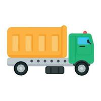 Trendy Construction Truck vector