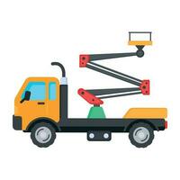 Trendy Bucket Lorry vector