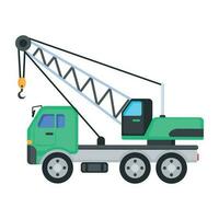 Trendy Crane Loader vector