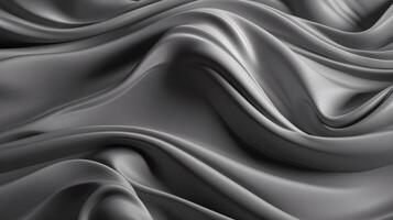 Abstract Background with 3D silver Gradient Silk Fabric , photo