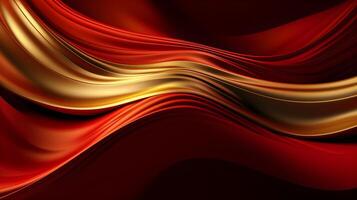 Abstract Background with 3D red Gradient Silk Fabric , photo