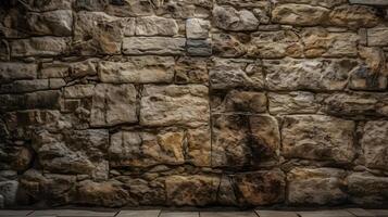 ancient stone fence texture , photo