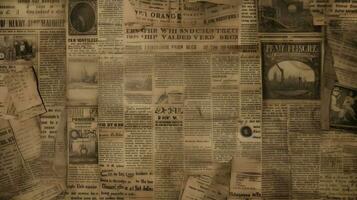 periódico fondo de pantalla ,viejo periódico antecedentes ,generativo ai foto