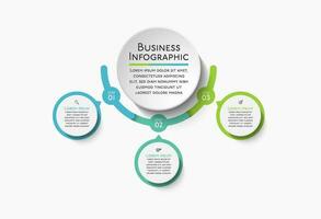 Presentation business infographic template vector