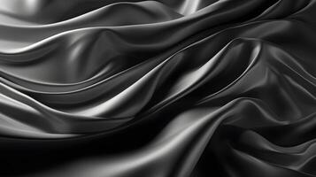 Abstract Background with 3D silver Gradient Silk Fabric , photo