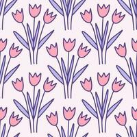 Seamless floral pattern vector