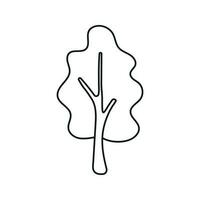 Vector illustration of a tree in doodle style