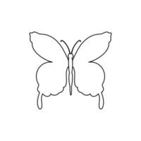 Butterfly vector icon. insect illustration sign. moth symbol.