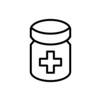 Pills icon vector. antibiotic illustration sign. medicines symbol. drug logo. medicine mark. vector