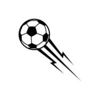 Soccer ball icon vector. football kick illustration sign. Goal symbol or logo. vector