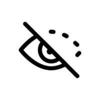 Eye icon vector. optic illustration sign. open symbol. see logo. vector