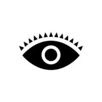 Eye icon vector. optic illustration sign. open symbol. see logo. vector