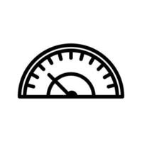 Speedometer icon vector. tachometer illustration sign. measuring device symbol. Display with measurement logo. vector