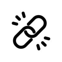 Link icon vector. web address illustration sign. website symbol or logo. vector