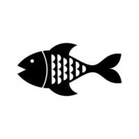 pescado icono vector. Mariscos ilustración signo. comida símbolo o logo. vector