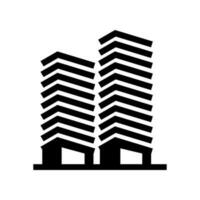 Building icon vector. House illustration sign. skyscraper sign or symbol. vector