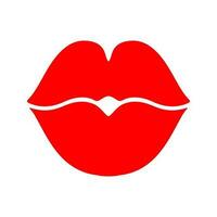 labios vector icono. Beso ilustración signo. mujer símbolo. amor logo.