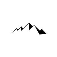 Mountains icon vector. hike illustration sign. wild nature symbol or logo. vector