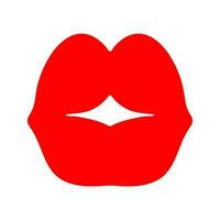 Lips vector icon. kiss illustration sign.  woman symbol. love logo.