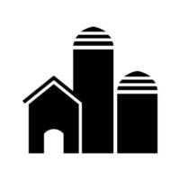 Barn icon vector. farm illustration sign. depository symbol or logo. vector