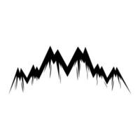 montañas icono vector. caminata ilustración signo. salvaje naturaleza símbolo o logo. vector