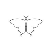 Butterfly vector icon. insect illustration sign. moth symbol.