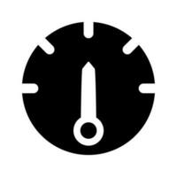 Speedometer icon vector. tachometer illustration sign. measuring device symbol. Display with measurement logo. vector