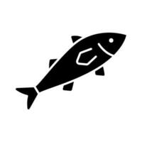 pescado vector icono. mar comida ilustración signo. Oceano o mar símbolo o logo.