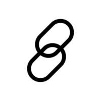 Link icon vector. web address illustration sign. website symbol or logo. vector