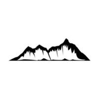 Mountains icon vector. hike illustration sign. wild nature symbol or logo. vector