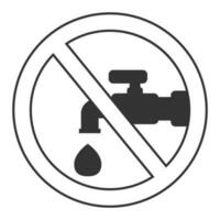 agua grifo icono vector